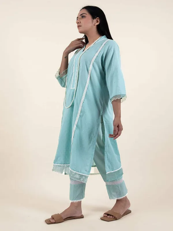 Firozi_Embroidered_Cotton_Dobby_Kurta_-_XXL
