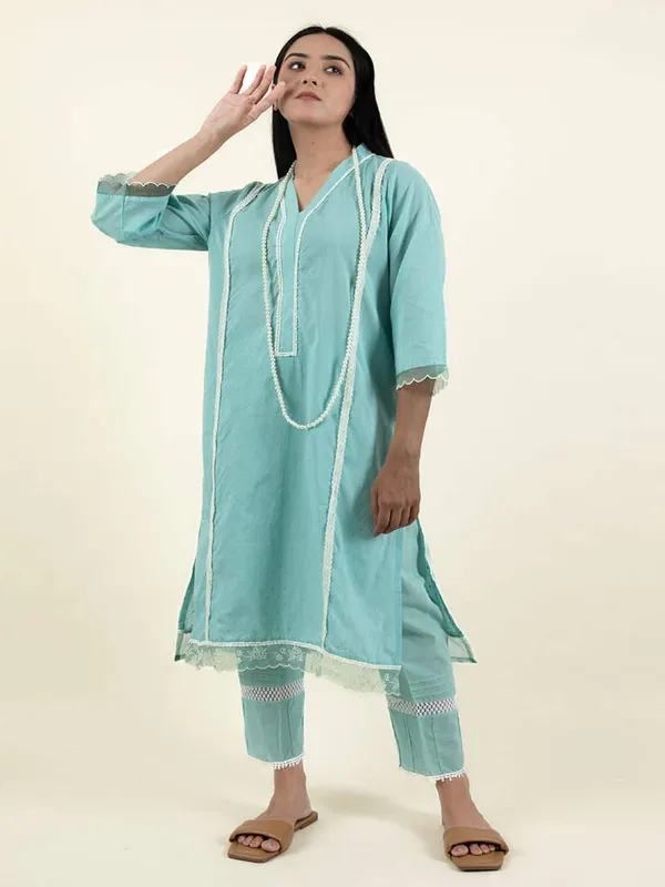 Firozi_Embroidered_Cotton_Dobby_Kurta_-_XXL
