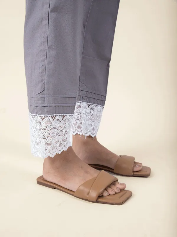 Grey_Pintuck_Cotton_Kurta_With_Matching_Pant_And_Dupatta_-_XXL