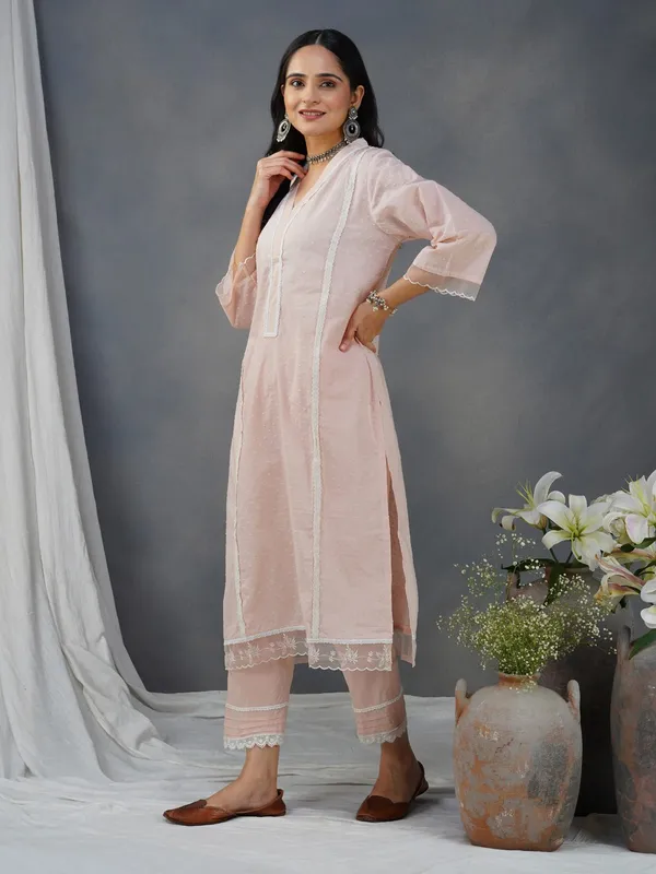 Pink_Embroidered_Cotton_Dobby_Kurta_With_Matching_Pant_And_Dupatta_-_XXL
