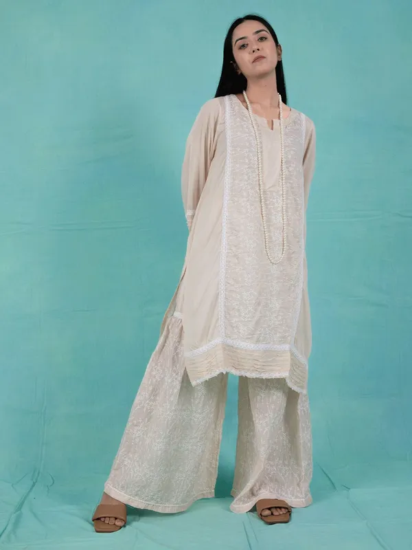 Pink_Cotton_Embroidered_Kurta_Paired_With_Matching_Pant_-_XXL