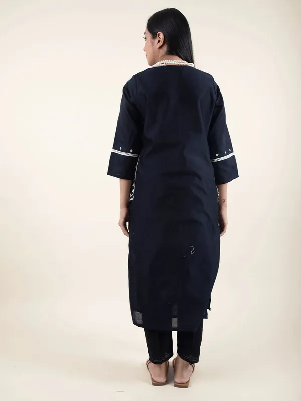 Black_Embroidered_Chanderi_Kurta_-_XXL
