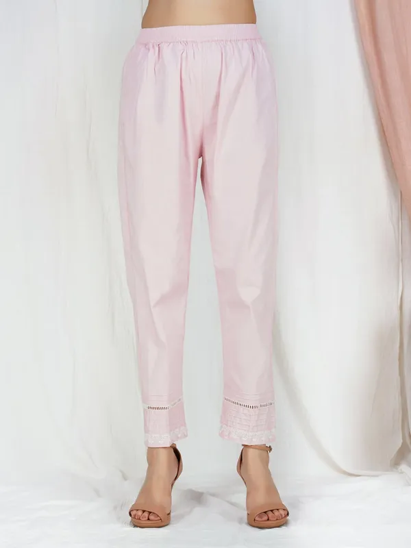 Pink_Embroidered_cotton_Kurta__Paired_With_Matching_Pant_-_XXL