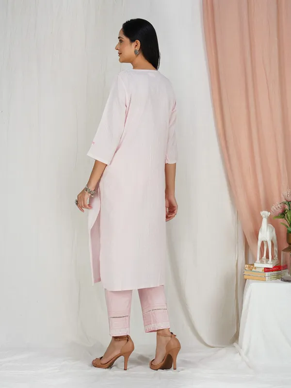 Pink_Embroidered__cotton_Kurta_-_XXL