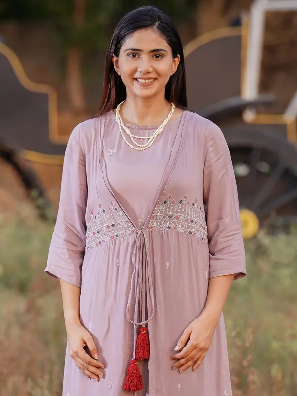 Mauve_Embroidered_Modal_Dobby_Jacket_with_Inner_and_Cotton_Pant_-_Set_of_2_-_XXL