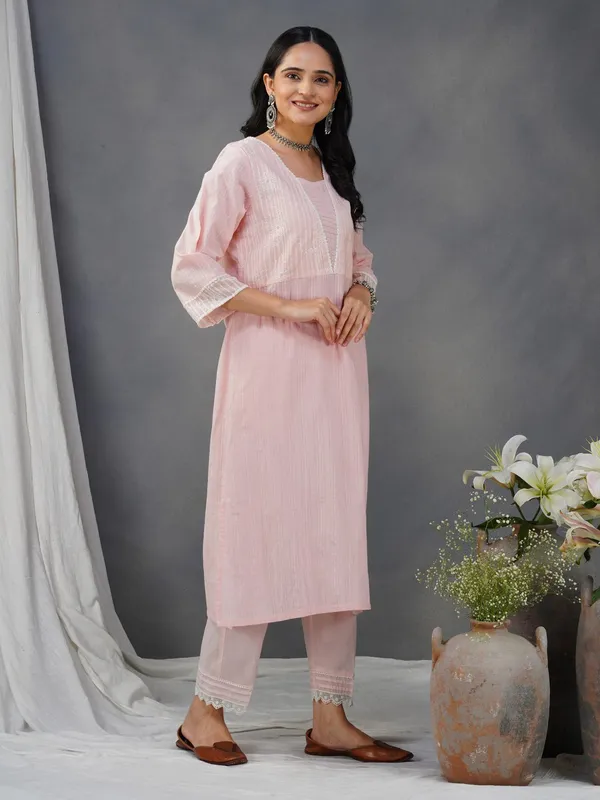 Pink_Embroidered_Cotton_Kurta_With_Matching_Pant_And_Dupatta_-_XXL