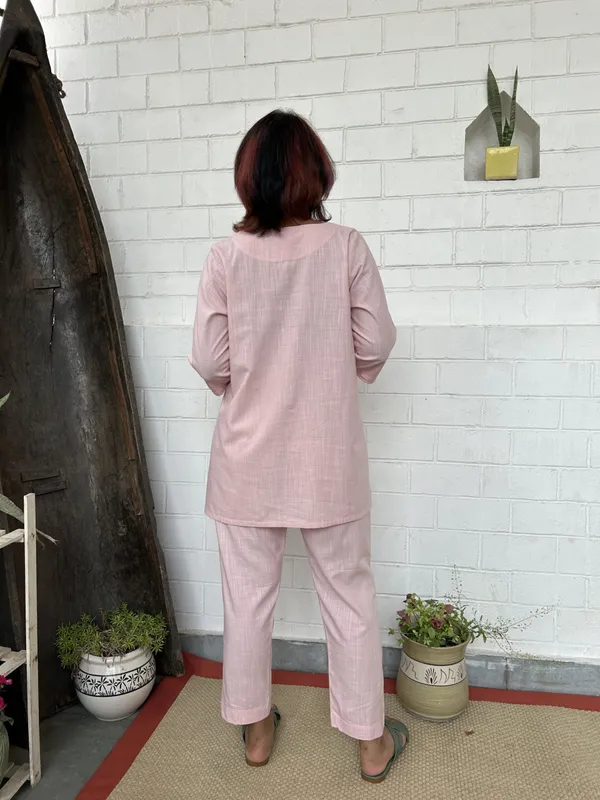 Pink_Embroidered_Short_Cotton_Co-ord_-_XXL