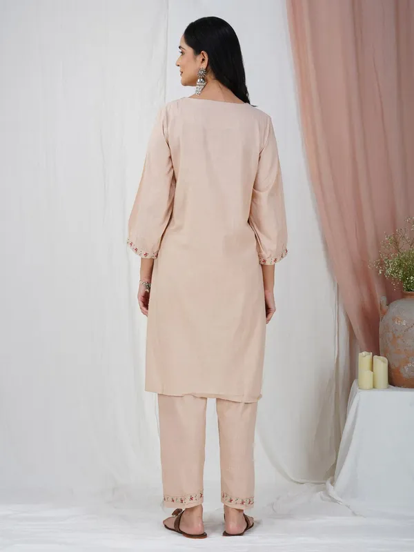 Gold_Pink_Tribal_Embroidered_Cotton_Kurta_With_Matching_Pant_And_Dupatta_-_XXL