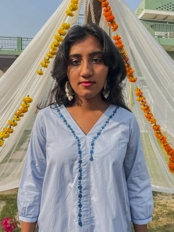 Blue_Embroidered_Cotton_Co-ord_-_XXL