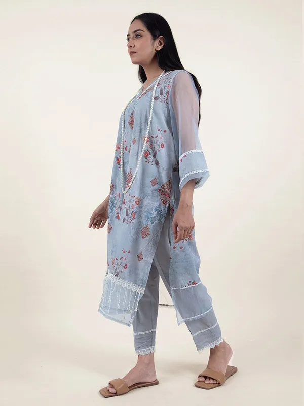 Grey_Digital_print_Cotton_kurta_With_Matching_Pant_And_Dupatta_-_XXL