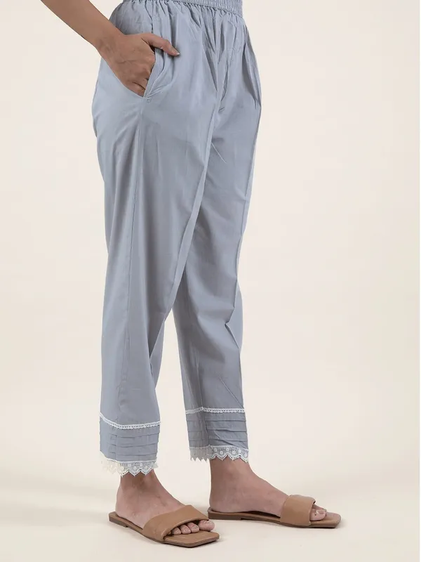 Grey_Digital_print_Cotton_kurta_With_Matching_Pant_And_Dupatta_-_XXL