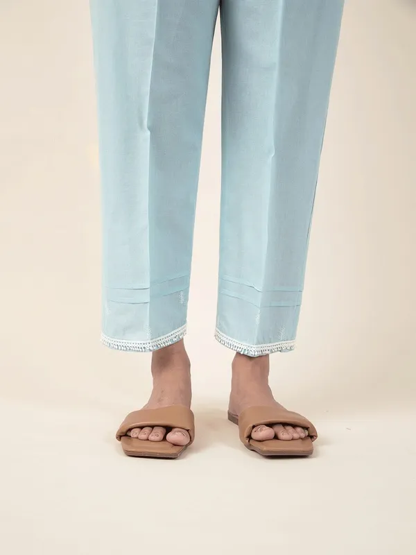 Sky_Blue_Embroidered_Cotton_Angrakha_Paired_With_Matching_Pant_-_XXL