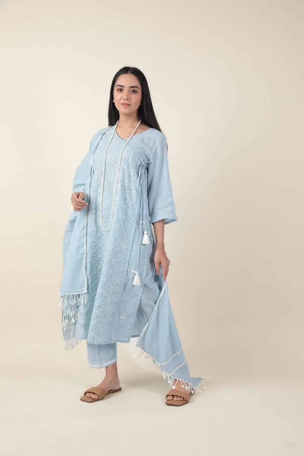 Sky_Blue_Embroidered_Cotton_Angrakha__With_Matching_Pant_And_Dupatta_-_XXL