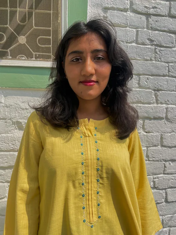 Yellow_Embroidered_Short_Cotton_Kurta_-_XXL