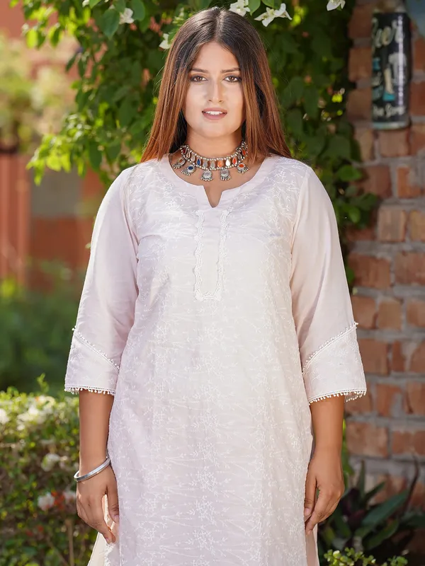 Pink_Heavy_Embroidered_Premium_Cotton_Kurta_with_Embroidered_Pant_-_Set_of_2_-_XXL