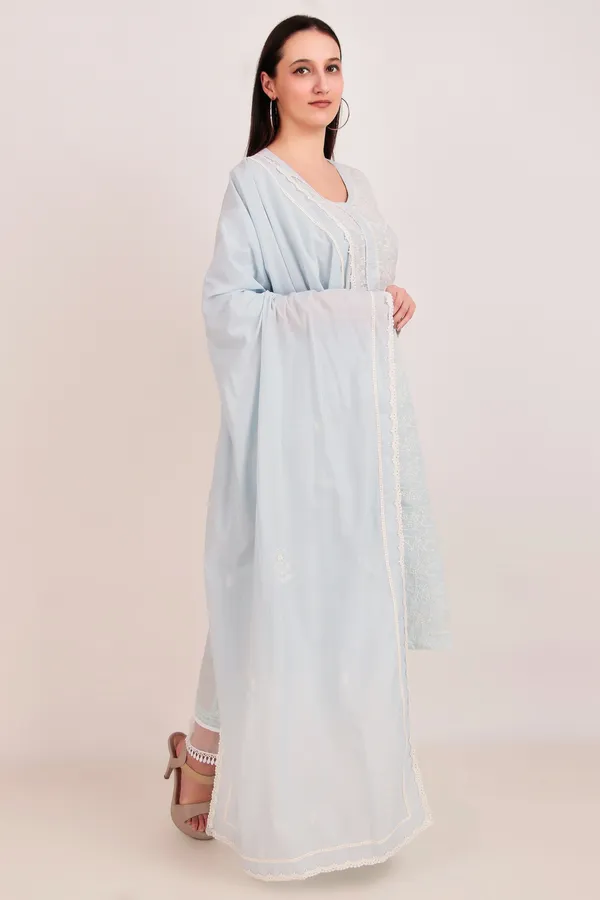 Sky_Blue_Full_Embroidered_Cotton_Kurta_Set_(Set_of_3)_-_XXL