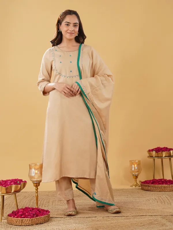 Beig_Embroidery_Kurta_with_Pant_and_Dupatta_(Set_of_3)