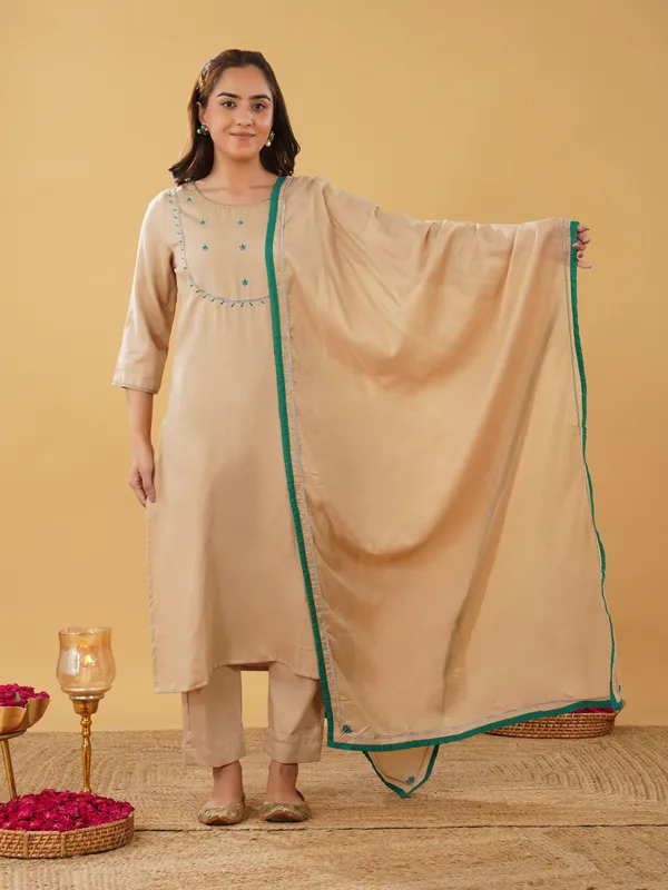 Beig_Embroidery_Kurta_with_Pant_and_Dupatta_(Set_of_3)