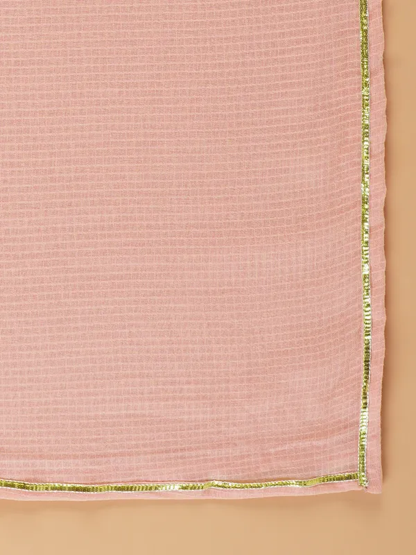 Women_Gorgeous_Peach_Silk_Blend_Anarkali_with_Pant_and_Kota_Dupatta(Set_of_3)