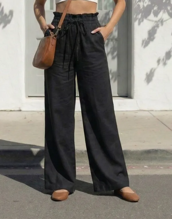 Black_Cotton_High-Rise_Straight_Leg_Trousers_For_Women