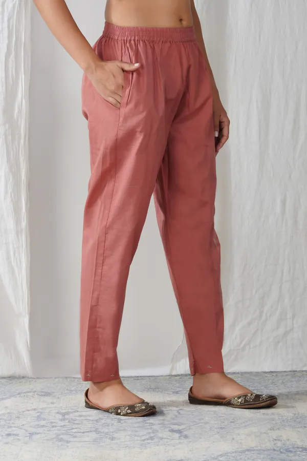 Rust_Red_Cotton_Relaxed_Straight_Embroidered_Trouser_For_Women