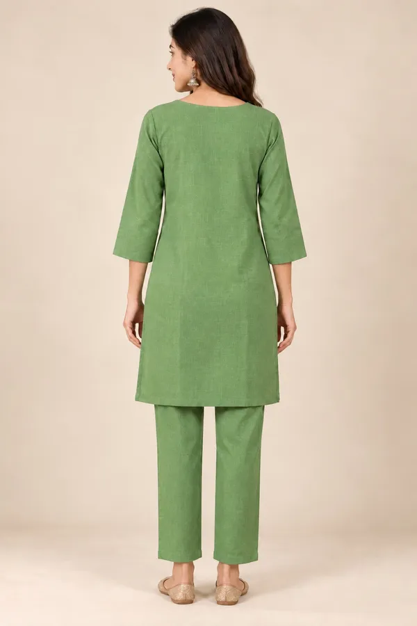 Green_Embroidered_Motif_Kurta_set