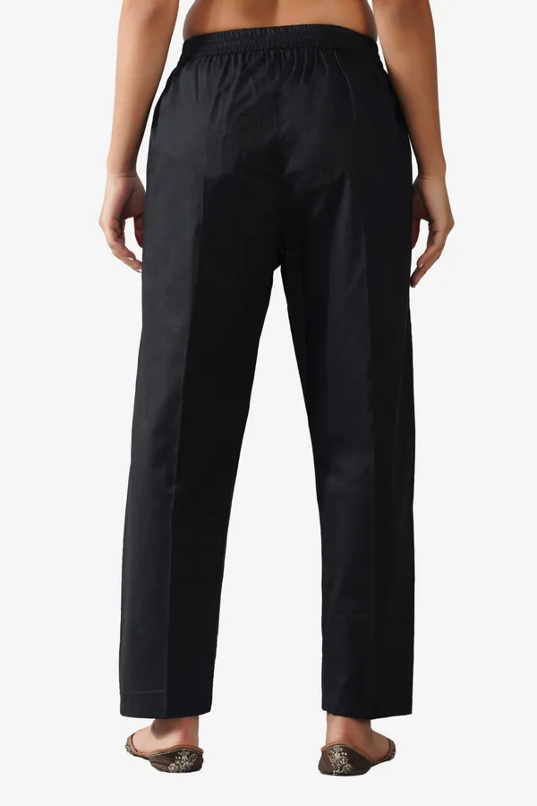 Black_Cotton_Comfort_Fit_Mid-rise_Formal_Trouser_For_Women