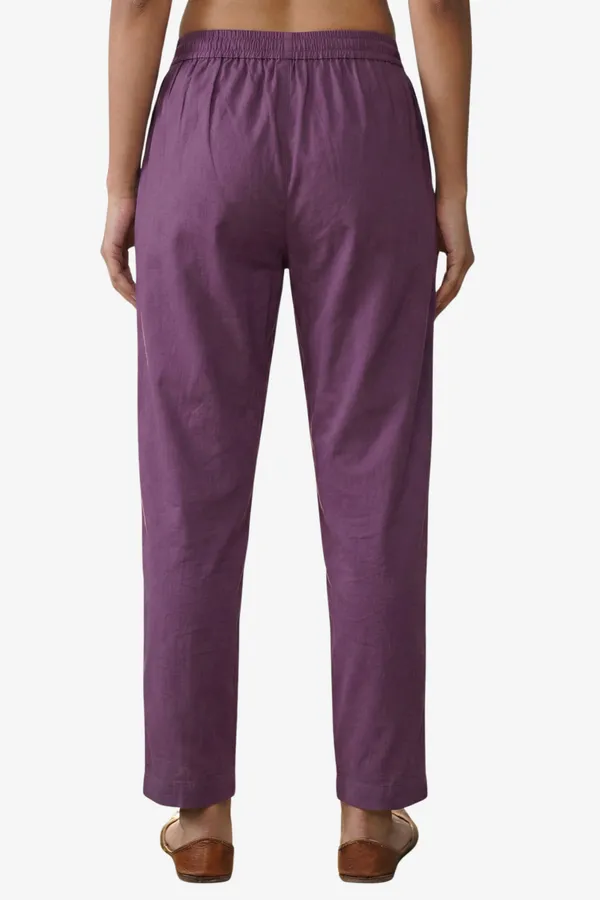 Purple_Cotton_Comfort_Fit_High-rise_Formal_Trouser_For_Women