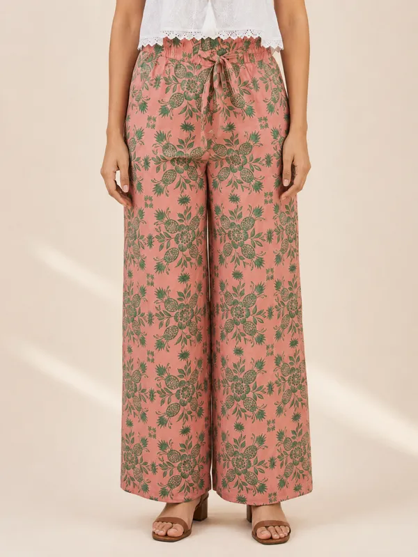 Women_Frilled_High-Rise_Wrinkle_Free_Flared_Trousers