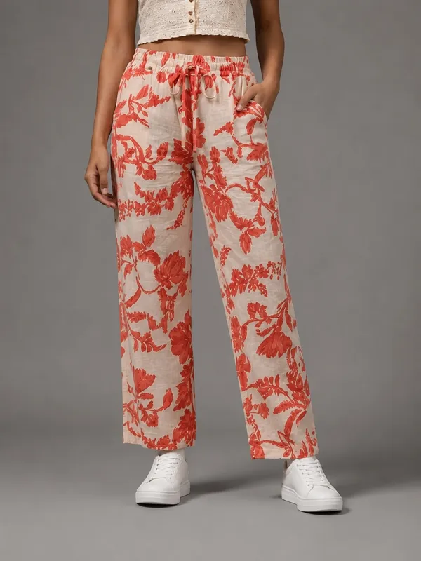 Women_Frilled_High-Rise_Wrinkle_Free_Flared_Trousers