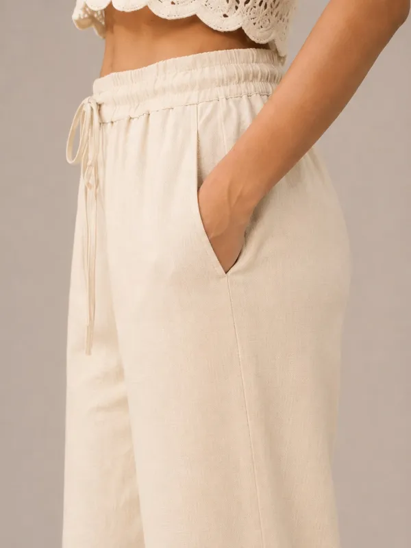 Women's_Cream_Cotton_High-Rise_Paperbag_Extra_Wide_Leg_Trousers