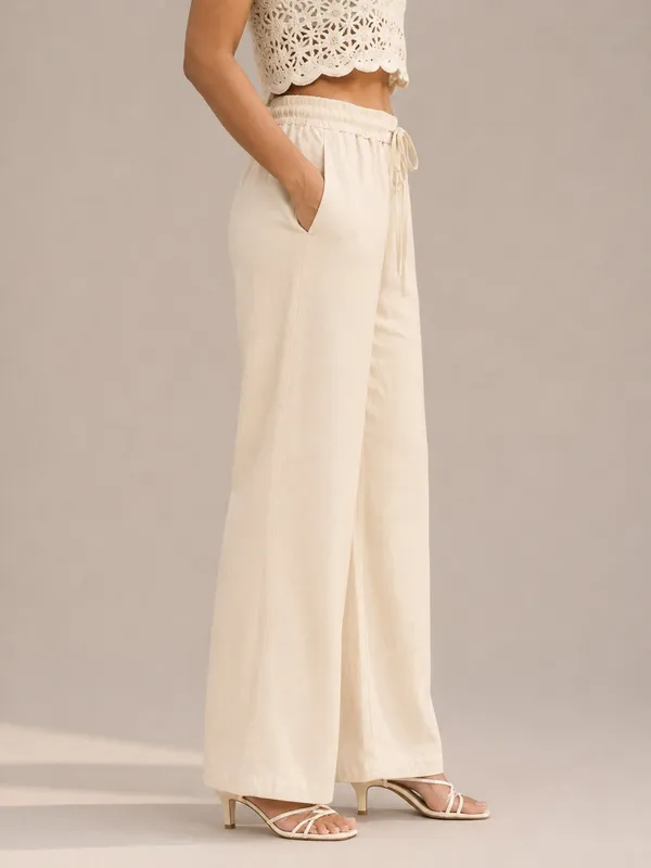 Women's_Cream_Cotton_High-Rise_Paperbag_Extra_Wide_Leg_Trousers