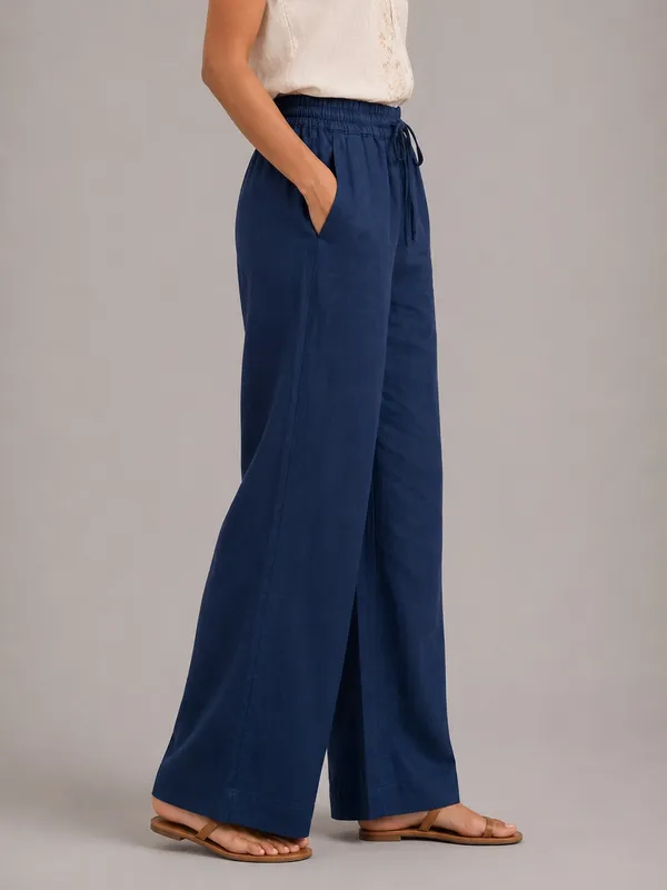 Midnight_Breeze_Navy_Blue_Ruffle_Trim_Wide-Leg_Trousers