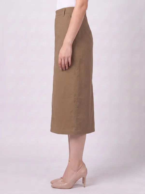 Zuri_Khakee_Casual_Midi_Skirt