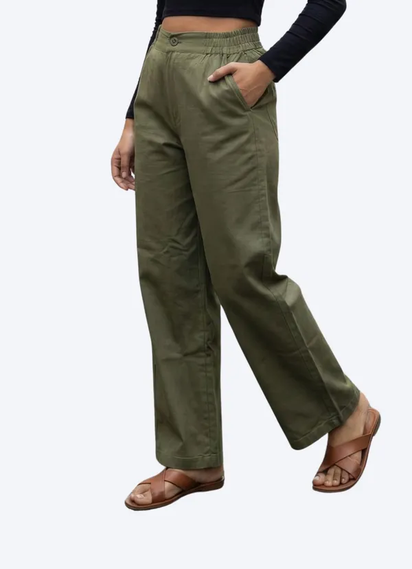 Green_Cotton_High-Rise_Wide_Leg_Utility_Trousers_For_Women
