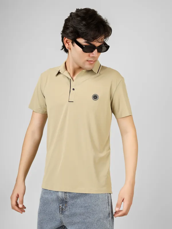 stichless_nylon_Short_Sleeve_Classic_Fit_Textured_Polo_T-Shirt_For_Men