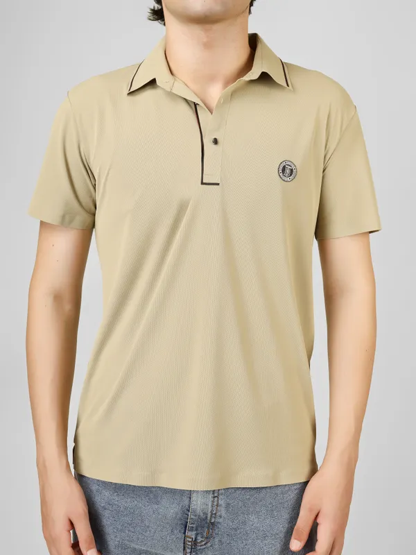 stichless_nylon_Short_Sleeve_Classic_Fit_Textured_Polo_T-Shirt_For_Men