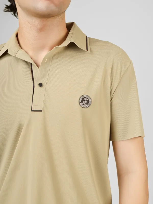 stichless_nylon_Short_Sleeve_Classic_Fit_Textured_Polo_T-Shirt_For_Men