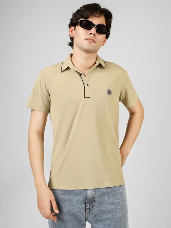 stichless_nylon_Short_Sleeve_Classic_Fit_Textured_Polo_T-Shirt_For_Men
