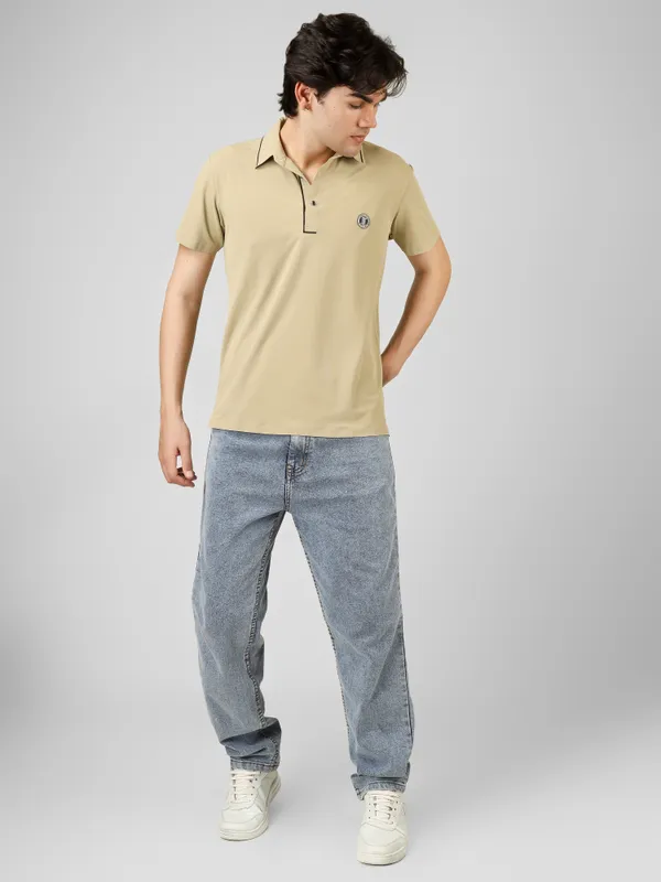 stichless_nylon_Short_Sleeve_Classic_Fit_Textured_Polo_T-Shirt_For_Men