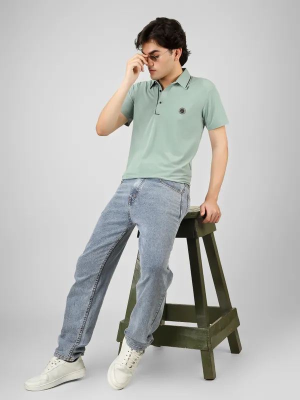 stichless_nylon_Short_Sleeve_Classic_Fit_Textured_Polo_T-Shirt_For_Men