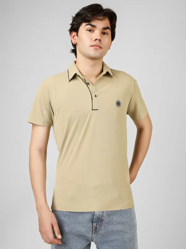 stichless_nylon_Short_Sleeve_Classic_Fit_Textured_Polo_T-Shirt_For_Men