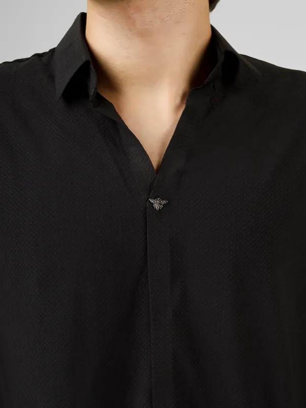 stichless_nylon_V-Neck_Seamless_T-Shirt__For_Men