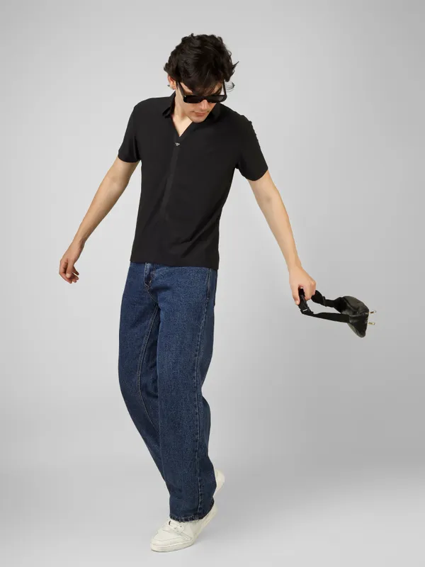 stichless_nylon_V-Neck_Seamless_T-Shirt__For_Men