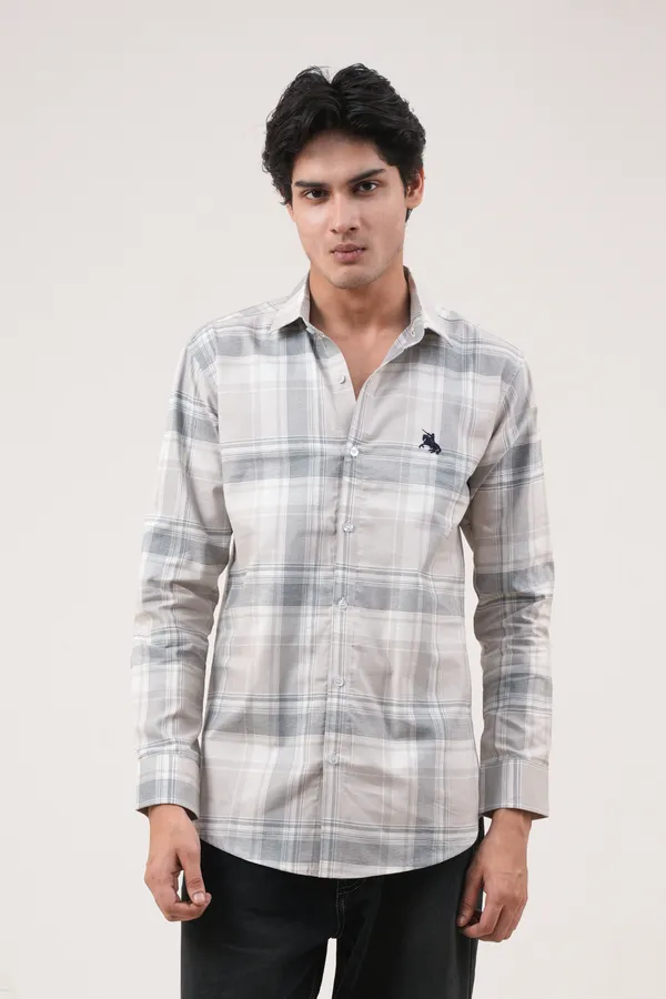 Grey_Cotton__Full_Sleeves_Spread_Collar_Classic_Fit_Checkered_Shirt_For_Men