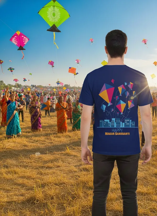 Happy_Makar_Sankranti_Kite_Print_T_Shirt_Festive_Unisex_Celebration_Tee_White