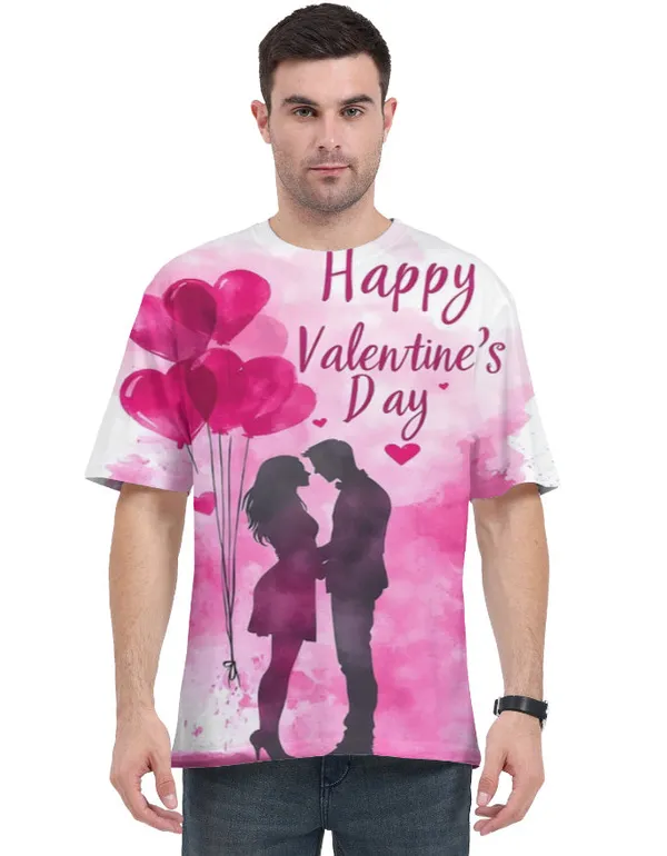 Happy_Valentine_S_Day_Couple_Silhouette_Unisex_T_Shirt_Romantic_Pink_Aop_Tee_White
