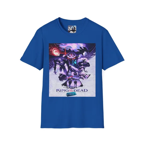 King_Of_The_Dead_Unisex_Softstyle_T_Shirt_Graphic_Tee_Gamer_Apparel_Casual_Wear_Halloween_Gift_Geeky_Fashion_Royal