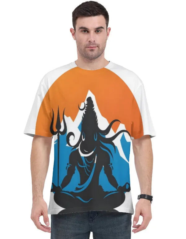 Maha_Shivratri_Meditating_Lord_Shiva_Unisex_T_Shirt_Mahadev_Trishul_Aop_Tee_White
