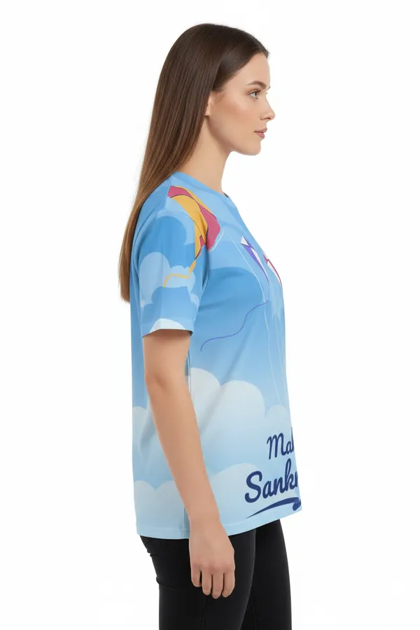 Makar_Sankranti_Kite_Print_T_Shirt_Festive_Sky_Blue_Unisex_Tee_White